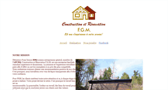 Desktop Screenshot of constructionetrenovationfgm.com